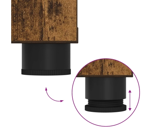 Zāles Sols Ar Spilvenu Ar Durvīm Dūmaka Ozols 60 X 38 X 46 Cm Vidaxl
