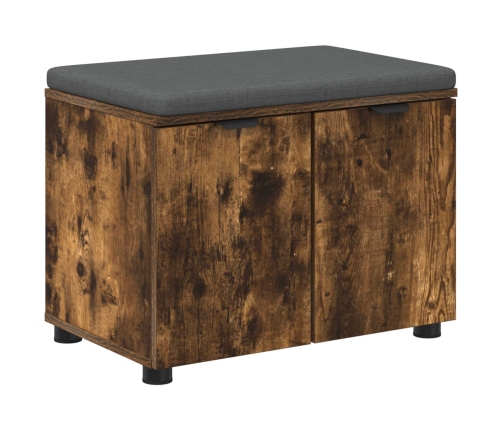 Zāles Sols Ar Spilvenu Ar Durvīm Dūmaka Ozols 60 X 38 X 46 Cm Vidaxl