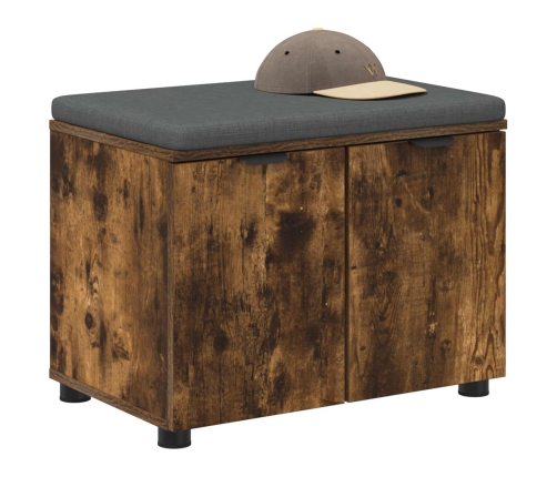 Zāles Sols Ar Spilvenu Ar Durvīm Dūmaka Ozols 60 X 38 X 46 Cm Vidaxl