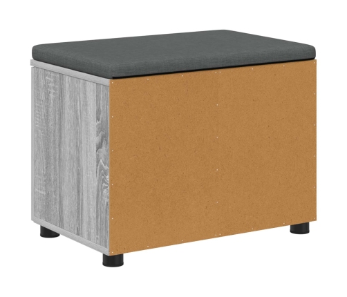 Zāles Sols Ar Spilvenu Ar Durvīm Pelēks Sonoma 60 X 38 X 46 Cm Vidaxl