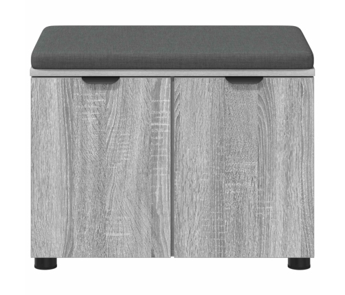 Zāles Sols Ar Spilvenu Ar Durvīm Pelēks Sonoma 60 X 38 X 46 Cm Vidaxl