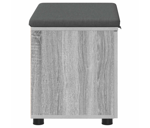 Zāles Sols Ar Spilvenu Ar Durvīm Pelēks Sonoma 60 X 38 X 46 Cm Vidaxl