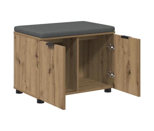 Zāles Sols Ar Spilvenu Ar Durvīm Artisānā Ozols 60 X 38 X 46 Cm Vidaxl