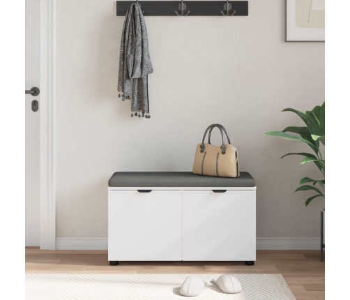 Zāles Sols Ar Spilvenu Ar Uzglabāšanu Balts 80 X 46 X 46 Cm Vidaxl