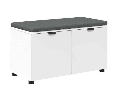 Zāles Sols Ar Spilvenu Ar Uzglabāšanu Balts 80 X 46 X 46 Cm Vidaxl