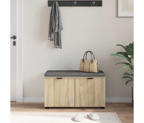 Zāles Sols Ar Spilvenu Ar Durvīm Sonoma Ozols 80 X 46 X 46 Cm Vidaxl