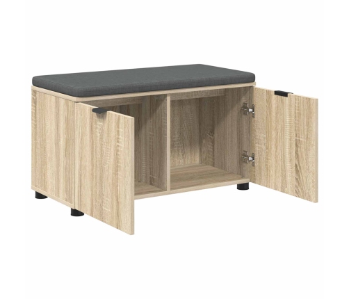 Zāles Sols Ar Spilvenu Ar Durvīm Sonoma Ozols 80 X 46 X 46 Cm Vidaxl