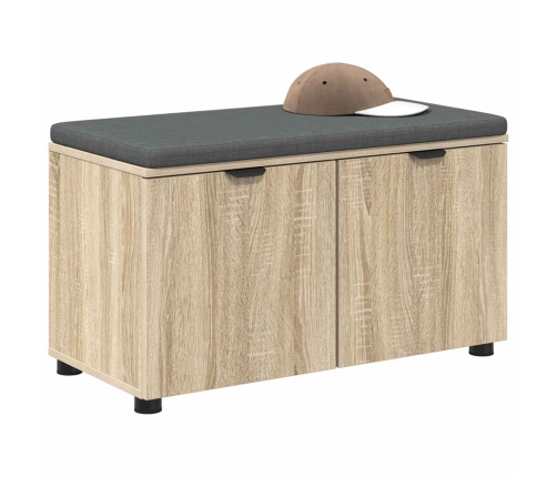 Zāles Sols Ar Spilvenu Ar Durvīm Sonoma Ozols 80 X 46 X 46 Cm Vidaxl