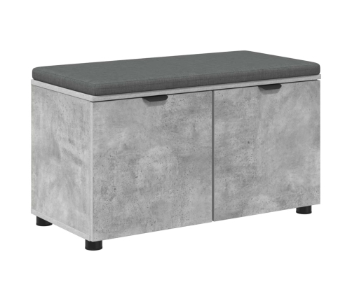 Zāles Sols Ar Spilvenu Ar Durvīm Betona Pelēks 80 X 46 X 46 Cm Vidaxl