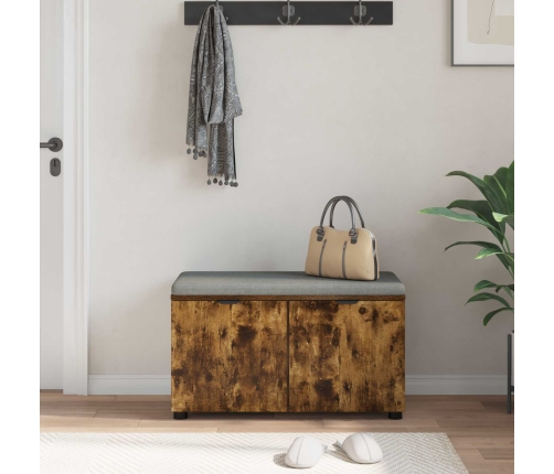 Zāles Sols Ar Spilvenu Ar Durvīm Dūmaka Ozols 80 X 46 X 46 Cm Vidaxl