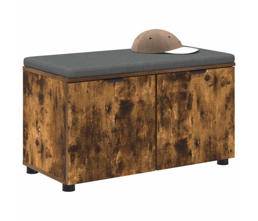 Zāles Sols Ar Spilvenu Ar Durvīm Dūmaka Ozols 80 X 46 X 46 Cm Vidaxl