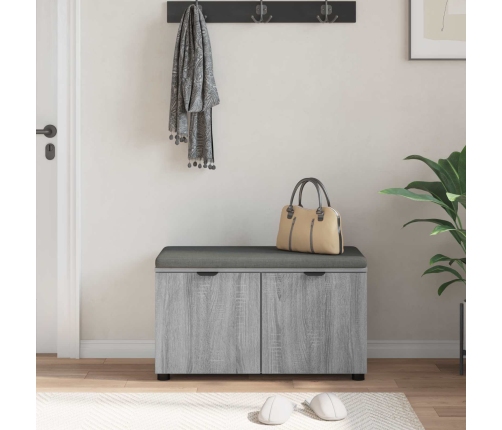 Zāles Sols Ar Spilvenu Ar Durvīm Pelēks Sonoma 80 X 46 X 46 Cm Vidaxl