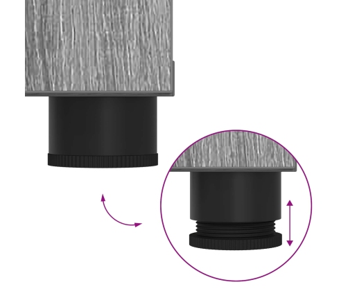 Zāles Sols Ar Spilvenu Ar Durvīm Pelēks Sonoma 80 X 46 X 46 Cm Vidaxl