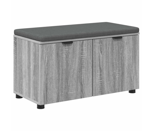 Zāles Sols Ar Spilvenu Ar Durvīm Pelēks Sonoma 80 X 46 X 46 Cm Vidaxl