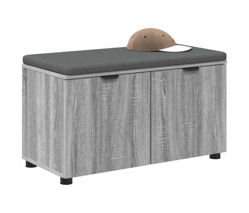 Zāles Sols Ar Spilvenu Ar Durvīm Pelēks Sonoma 80 X 46 X 46 Cm Vidaxl