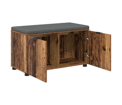 Zāles Sols Ar Spilvenu Ar Uzglabāšanu Vecs Koks 80 X 46 X 46 Cm Vidaxl