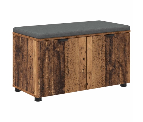 Zāles Sols Ar Spilvenu Ar Uzglabāšanu Vecs Koks 80 X 46 X 46 Cm Vidaxl