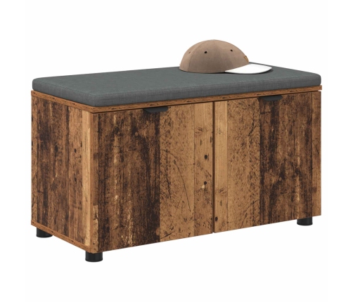 Zāles Sols Ar Spilvenu Ar Uzglabāšanu Vecs Koks 80 X 46 X 46 Cm Vidaxl