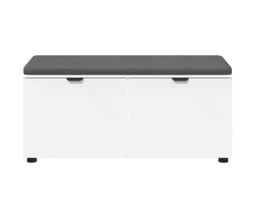 Zāles Sols Ar Spilvenu Ar Uzglabāšanu Balts 100 X 38 X 46 Cm Vidaxl