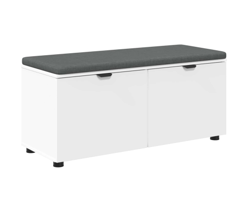 Zāles Sols Ar Spilvenu Ar Uzglabāšanu Balts 100 X 38 X 46 Cm Vidaxl