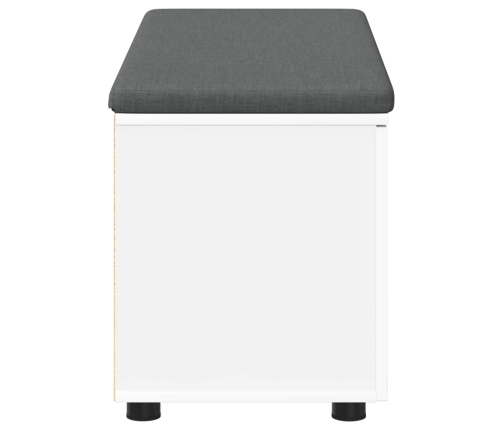 Zāles Sols Ar Spilvenu Ar Uzglabāšanu Balts 100 X 38 X 46 Cm Vidaxl