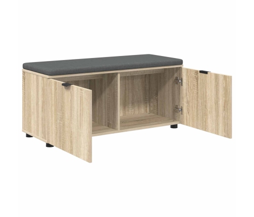 Zāles Sols Ar Spilvenu Ar Durvīm Sonoma Ozols 100 X 38 X 46 Cm Vidaxl