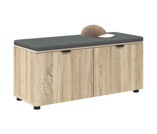 Zāles Sols Ar Spilvenu Ar Durvīm Sonoma Ozols 100 X 38 X 46 Cm Vidaxl