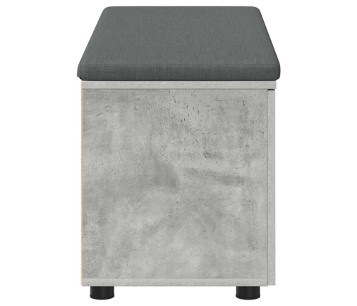 Zāles Sols Ar Spilvenu Ar Durvīm Betona Pelēks 100 X 38 X 46 Cm Vidaxl