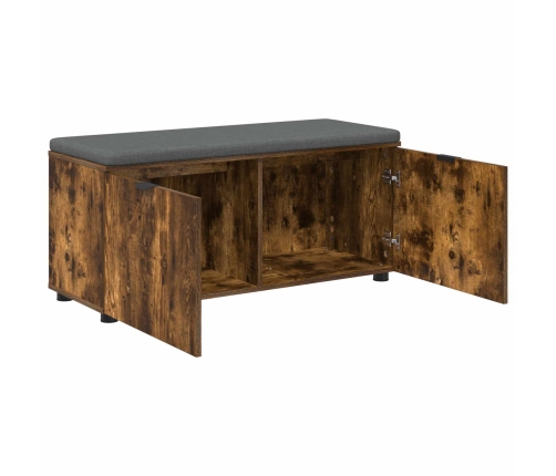 Zāles Sols Ar Spilvenu Ar Durvīm Dūmaka Ozols 100 X 38 X 46 Cm Vidaxl