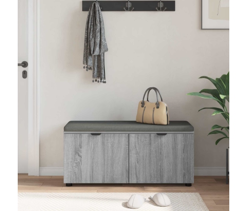 Zāles Sols Ar Spilvenu Ar Durvīm Pelēks Sonoma 100 X 38 X 46 Cm Vidaxl