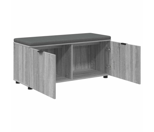 Zāles Sols Ar Spilvenu Ar Durvīm Pelēks Sonoma 100 X 38 X 46 Cm Vidaxl