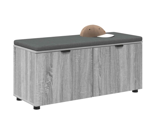 Zāles Sols Ar Spilvenu Ar Durvīm Pelēks Sonoma 100 X 38 X 46 Cm Vidaxl