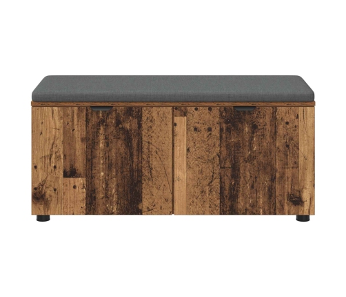 Zāles Sols Ar Spilvenu Ar Durvīm Vecs Koks 100 X 38 X 46 Cm Vidaxl