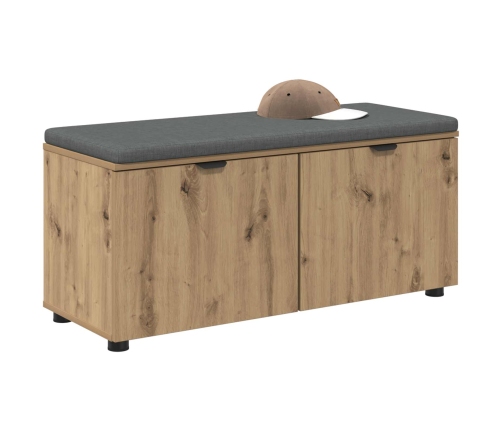 Zāles Sols Ar Spilvenu Artisānā Ozols 100 X 38 X 46 Cm Vidaxl