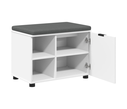 Zāles Sols Ar Spilvenu Vienkrāsains Balts 60 X 38 X 46 Cm Vidaxl