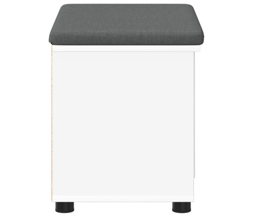 Zāles Sols Ar Spilvenu Vienkrāsains Balts 60 X 38 X 46 Cm Vidaxl