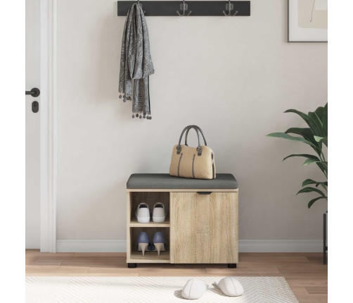 Zāles Sols Ar Spilvenu Sonoma Ozols 60 X 38 X 46 Cm Vidaxl