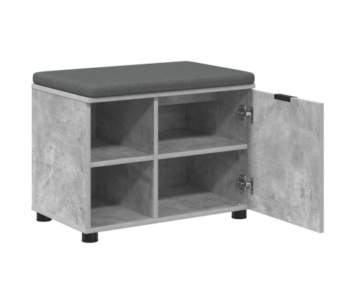 Zāles Sols Ar Spilvenu Betona Pelēks 60 X 38 X 46 Cm Vidaxl