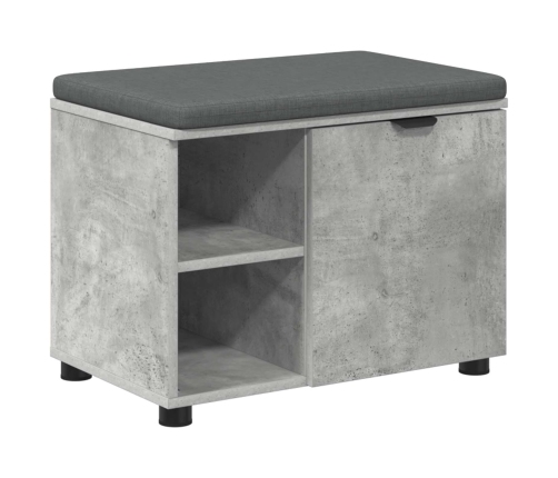 Zāles Sols Ar Spilvenu Betona Pelēks 60 X 38 X 46 Cm Vidaxl