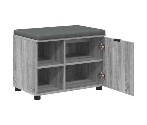 Zāles Sols Ar Spilvenu Pelēks Sonoma 60 X 38 X 46 Cm Vidaxl