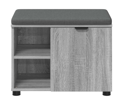 Zāles Sols Ar Spilvenu Pelēks Sonoma 60 X 38 X 46 Cm Vidaxl