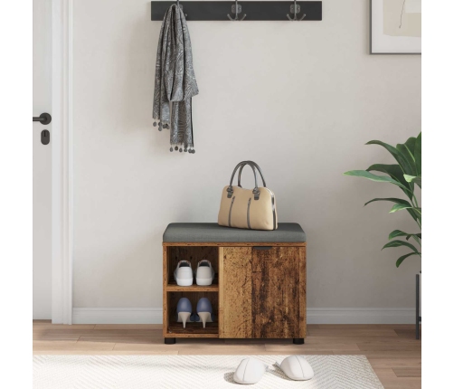 Zāles Sols Ar Spilvenu Vienkrāsains Vecs Koks 60 X 38 X 46 Cm Vidaxl