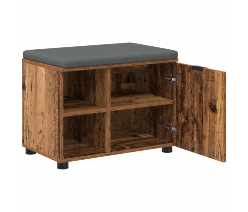 Zāles Sols Ar Spilvenu Vienkrāsains Vecs Koks 60 X 38 X 46 Cm Vidaxl