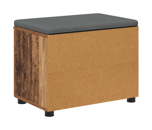 Zāles Sols Ar Spilvenu Vienkrāsains Vecs Koks 60 X 38 X 46 Cm Vidaxl