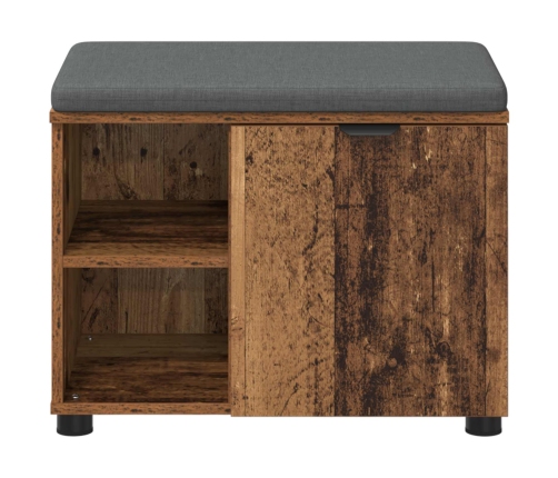 Zāles Sols Ar Spilvenu Vienkrāsains Vecs Koks 60 X 38 X 46 Cm Vidaxl