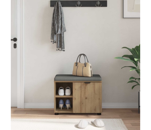 Zāles Sols Ar Spilvenu Artisānā Ozols 60 X 38 X 46 Cm Vidaxl