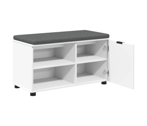 Zāles Sols Ar Spilvenu Vienkrāsains Balts 80 X 38 X 46 Cm Vidaxl