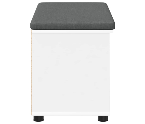 Zāles Sols Ar Spilvenu Vienkrāsains Balts 80 X 38 X 46 Cm Vidaxl