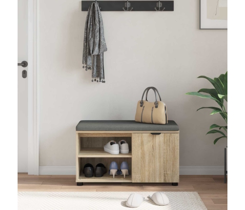 Zāles Sols Ar Spilvenu Sonoma Ozols 80 X 38 X 46 Cm Vidaxl