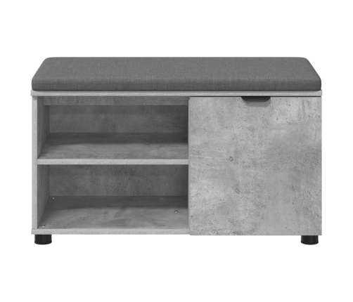 Zāles Sols Ar Spilvenu Betona Pelēks 80 X 38 X 46 Cm Vidaxl